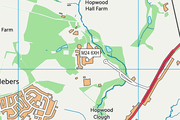 M24 6XH map - OS VectorMap District (Ordnance Survey) M24 6XH map - OS VectorMap District (Ordnance Survey)