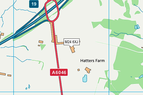 M24 6XJ map - OS VectorMap District (Ordnance Survey) M24 6XJ map - OS VectorMap District (Ordnance Survey)