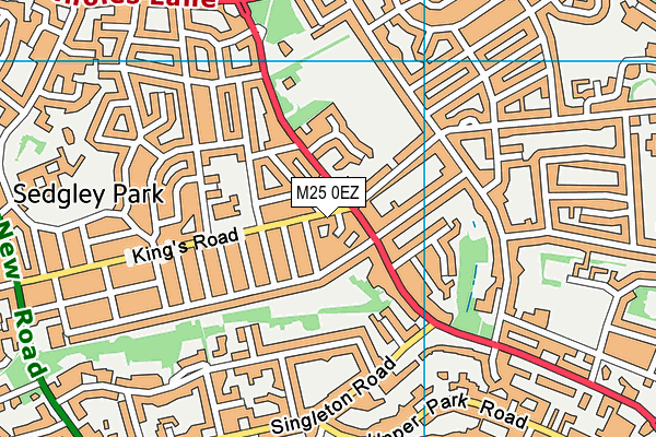M25 0EZ map - OS VectorMap District (Ordnance Survey) M25 0EZ map - OS VectorMap District (Ordnance Survey)