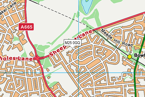 M25 0GQ map - OS VectorMap District (Ordnance Survey) M25 0GQ map - OS VectorMap District (Ordnance Survey)