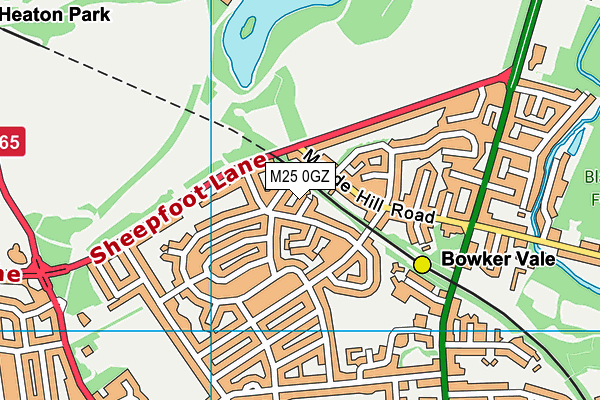 M25 0GZ map - OS VectorMap District (Ordnance Survey) M25 0GZ map - OS VectorMap District (Ordnance Survey)
