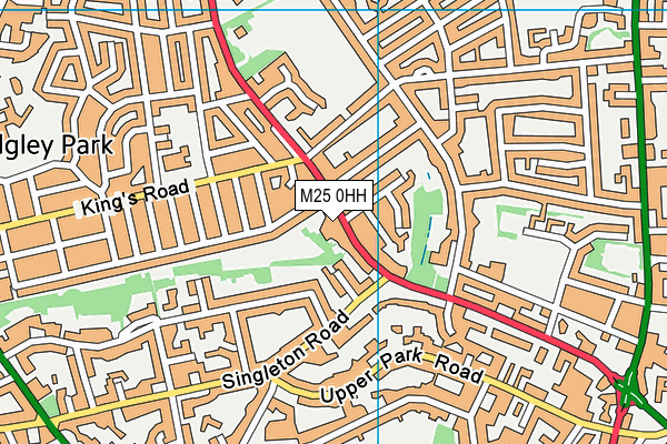 M25 0HH map - OS VectorMap District (Ordnance Survey) M25 0HH map - OS VectorMap District (Ordnance Survey)
