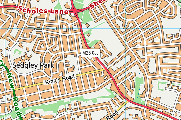 M25 0JJ map - OS VectorMap District (Ordnance Survey) M25 0JJ map - OS VectorMap District (Ordnance Survey)