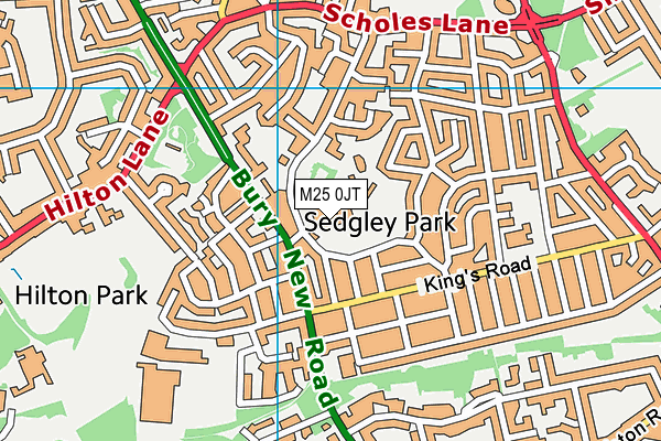 M25 0JT map - OS VectorMap District (Ordnance Survey) M25 0JT map - OS VectorMap District (Ordnance Survey)
