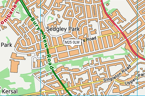 M25 0LW map - OS VectorMap District (Ordnance Survey) M25 0LW map - OS VectorMap District (Ordnance Survey)