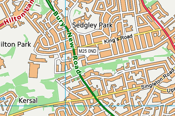 M25 0ND map - OS VectorMap District (Ordnance Survey) M25 0ND map - OS VectorMap District (Ordnance Survey)