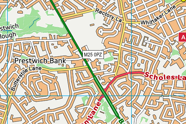 M25 0PZ map - OS VectorMap District (Ordnance Survey) M25 0PZ map - OS VectorMap District (Ordnance Survey)