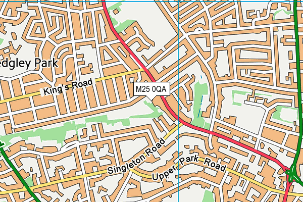 M25 0QA map - OS VectorMap District (Ordnance Survey) M25 0QA map - OS VectorMap District (Ordnance Survey)