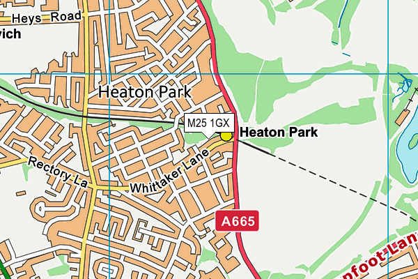 M25 1GX map - OS VectorMap District (Ordnance Survey)
