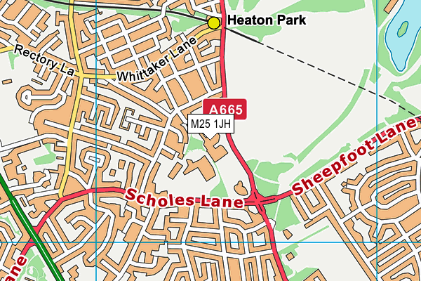 M25 1JH map - OS VectorMap District (Ordnance Survey) M25 1JH map - OS VectorMap District (Ordnance Survey)