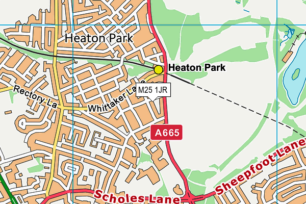 M25 1JR map - OS VectorMap District (Ordnance Survey) M25 1JR map - OS VectorMap District (Ordnance Survey)