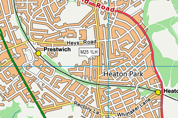 M25 1LH map - OS VectorMap District (Ordnance Survey) M25 1LH map - OS VectorMap District (Ordnance Survey)