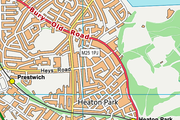 M25 1PJ map - OS VectorMap District (Ordnance Survey) M25 1PJ map - OS VectorMap District (Ordnance Survey)