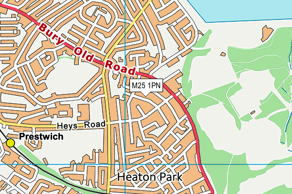 M25 1PN map - OS VectorMap District (Ordnance Survey) M25 1PN map - OS VectorMap District (Ordnance Survey)