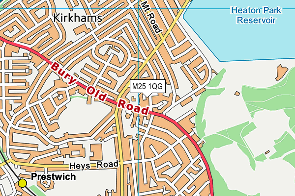 M25 1QG map - OS VectorMap District (Ordnance Survey) M25 1QG map - OS VectorMap District (Ordnance Survey)