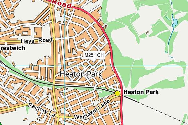 M25 1QH map - OS VectorMap District (Ordnance Survey) M25 1QH map - OS VectorMap District (Ordnance Survey)