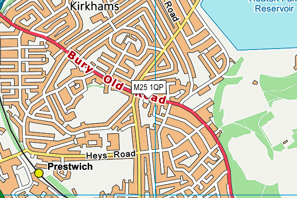 M25 1QP map - OS VectorMap District (Ordnance Survey) M25 1QP map - OS VectorMap District (Ordnance Survey)