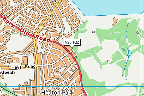 M25 1QZ map - OS VectorMap District (Ordnance Survey) M25 1QZ map - OS VectorMap District (Ordnance Survey)