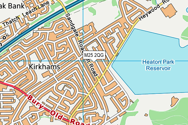 M25 2QG map - OS VectorMap District (Ordnance Survey) M25 2QG map - OS VectorMap District (Ordnance Survey)