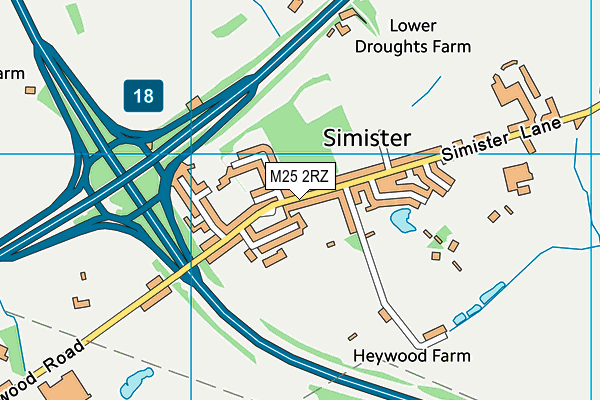 M25 2RZ map - OS VectorMap District (Ordnance Survey) M25 2RZ map - OS VectorMap District (Ordnance Survey)