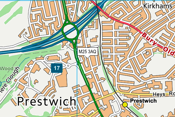 M25 3AQ map - OS VectorMap District (Ordnance Survey) M25 3AQ map - OS VectorMap District (Ordnance Survey)