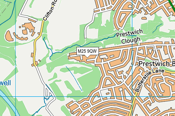 M25 9QW map - OS VectorMap District (Ordnance Survey) M25 9QW map - OS VectorMap District (Ordnance Survey)
