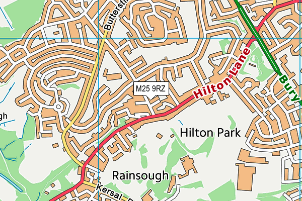 M25 9RZ map - OS VectorMap District (Ordnance Survey) M25 9RZ map - OS VectorMap District (Ordnance Survey)