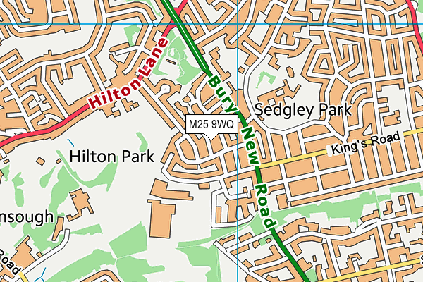 M25 9WQ map - OS VectorMap District (Ordnance Survey) M25 9WQ map - OS VectorMap District (Ordnance Survey)