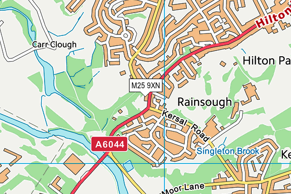 M25 9XN map - OS VectorMap District (Ordnance Survey) M25 9XN map - OS VectorMap District (Ordnance Survey)