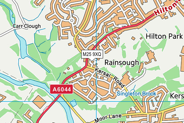 M25 9XQ map - OS VectorMap District (Ordnance Survey)