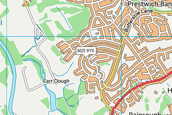 M25 9YX map - OS VectorMap District (Ordnance Survey) M25 9YX map - OS VectorMap District (Ordnance Survey)