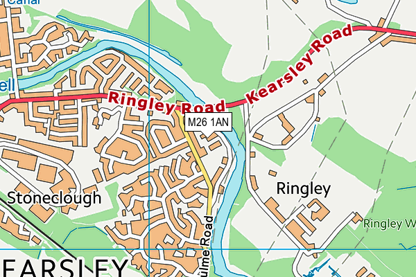 M26 1AN map - OS VectorMap District (Ordnance Survey) M26 1AN map - OS VectorMap District (Ordnance Survey)