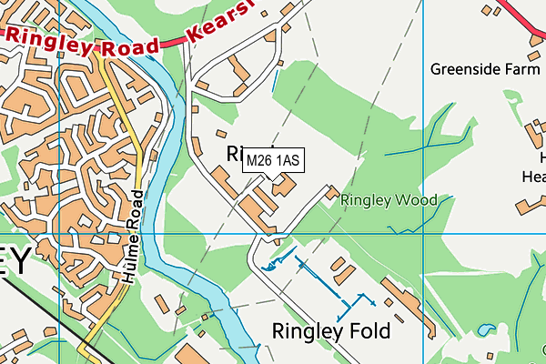 M26 1AS map - OS VectorMap District (Ordnance Survey) M26 1AS map - OS VectorMap District (Ordnance Survey)