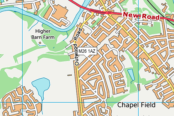 M26 1AZ map - OS VectorMap District (Ordnance Survey) M26 1AZ map - OS VectorMap District (Ordnance Survey)