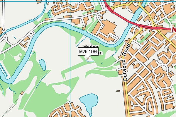 M26 1DH map - OS VectorMap District (Ordnance Survey) M26 1DH map - OS VectorMap District (Ordnance Survey)