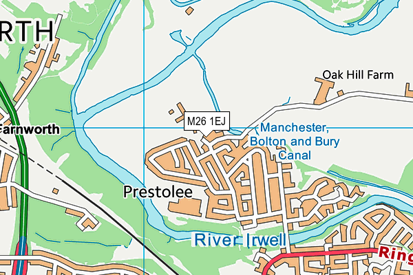 M26 1EJ map - OS VectorMap District (Ordnance Survey) M26 1EJ map - OS VectorMap District (Ordnance Survey)