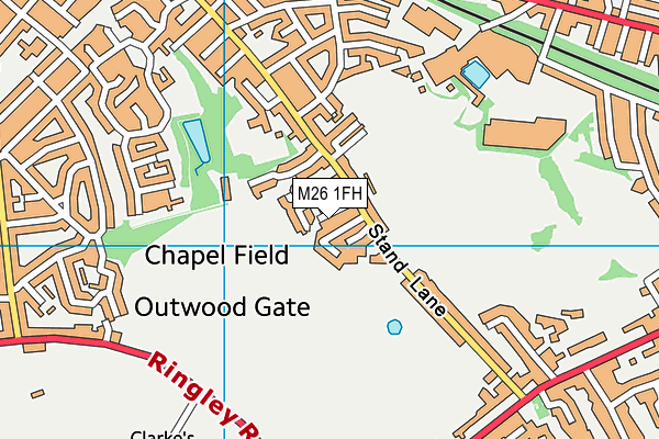 M26 1FH map - OS VectorMap District (Ordnance Survey) M26 1FH map - OS VectorMap District (Ordnance Survey)