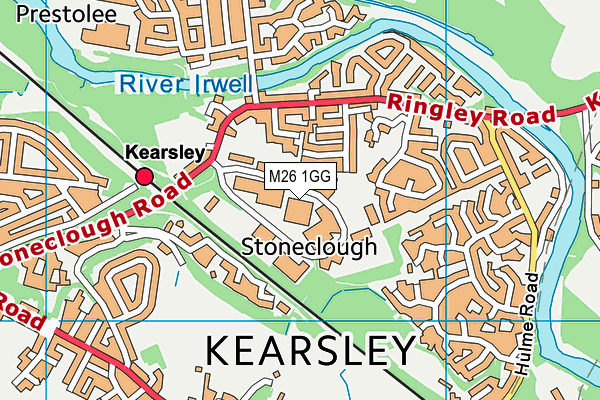 M26 1GG map - OS VectorMap District (Ordnance Survey) M26 1GG map - OS VectorMap District (Ordnance Survey)