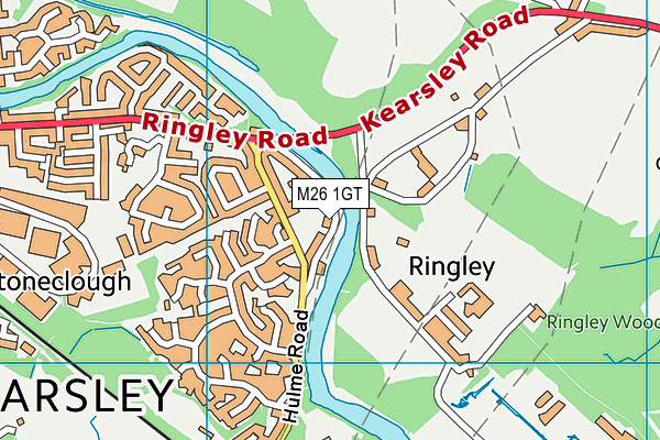 M26 1GT map - OS VectorMap District (Ordnance Survey) M26 1GT map - OS VectorMap District (Ordnance Survey)