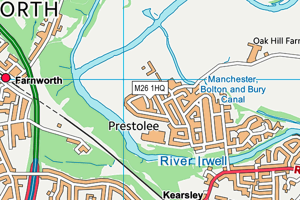 M26 1HQ map - OS VectorMap District (Ordnance Survey) M26 1HQ map - OS VectorMap District (Ordnance Survey)