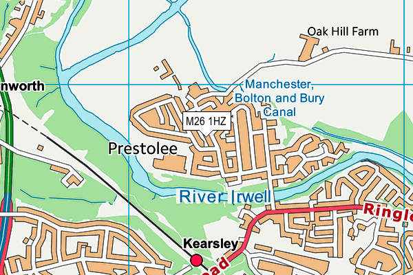 M26 1HZ map - OS VectorMap District (Ordnance Survey) M26 1HZ map - OS VectorMap District (Ordnance Survey)