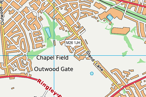 M26 1JH map - OS VectorMap District (Ordnance Survey) M26 1JH map - OS VectorMap District (Ordnance Survey)