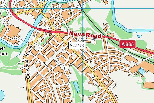 M26 1JR map - OS VectorMap District (Ordnance Survey) M26 1JR map - OS VectorMap District (Ordnance Survey)