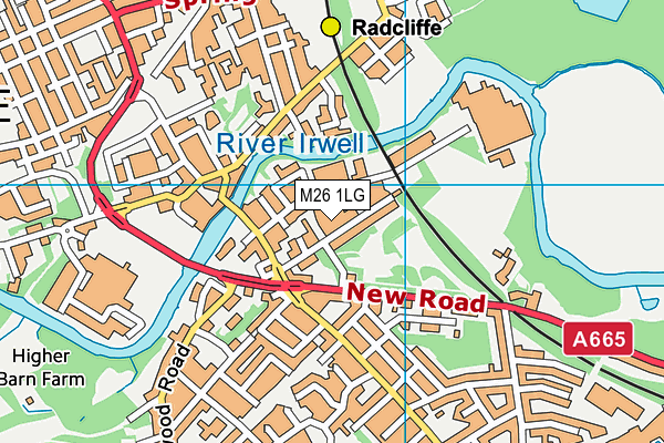 M26 1LG map - OS VectorMap District (Ordnance Survey) M26 1LG map - OS VectorMap District (Ordnance Survey)