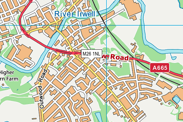 M26 1NL map - OS VectorMap District (Ordnance Survey) M26 1NL map - OS VectorMap District (Ordnance Survey)