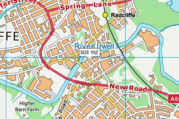 M26 1NZ map - OS VectorMap District (Ordnance Survey) M26 1NZ map - OS VectorMap District (Ordnance Survey)