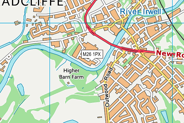 M26 1PX map - OS VectorMap District (Ordnance Survey) M26 1PX map - OS VectorMap District (Ordnance Survey)