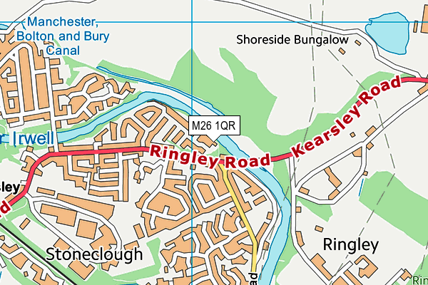 M26 1QR map - OS VectorMap District (Ordnance Survey) M26 1QR map - OS VectorMap District (Ordnance Survey)