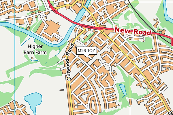 M26 1QZ map - OS VectorMap District (Ordnance Survey) M26 1QZ map - OS VectorMap District (Ordnance Survey)