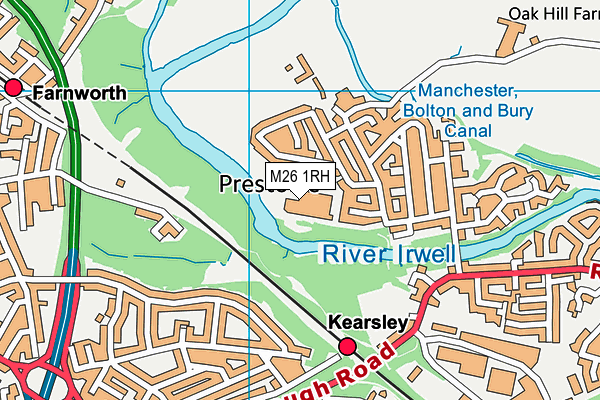 M26 1RH map - OS VectorMap District (Ordnance Survey) M26 1RH map - OS VectorMap District (Ordnance Survey)